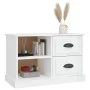 Glossy white plywood TV cabinet 73x35.5x47.5 cm by vidaXL, TV Furniture - Ref: Foro24-816170, Price: 43,74 €, Discount: %