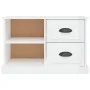 Glossy white plywood TV cabinet 73x35.5x47.5 cm by vidaXL, TV Furniture - Ref: Foro24-816170, Price: 43,74 €, Discount: %