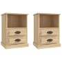 Mesitas de noche 2 unidades color roble Sonoma 43x36x60 cm de vidaXL, Mesitas de noche - Ref: Foro24-816335, Precio: 93,59 €,...