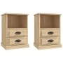 Nachttische 2 Einheiten Sonoma-Eiche Farbe 43x36x60 cm von vidaXL, Nachttische - Ref: Foro24-816335, Preis: 92,37 €, Rabatt: %