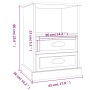 Mesitas de noche 2 unidades color roble Sonoma 43x36x60 cm de vidaXL, Mesitas de noche - Ref: Foro24-816335, Precio: 93,59 €,...