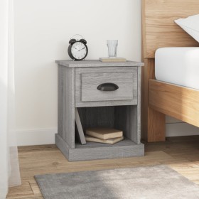 Sonoma gray plywood bedside table 39x39x47.5 cm by vidaXL, Nightstands - Ref: Foro24-816140, Price: 39,85 €, Discount: %