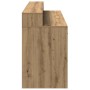 Escritorio con LED madera ingeniería roble artisian 160x55x91cm