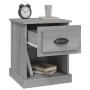 Mesita de noche madera contrachapada gris Sonoma 39x39x47,5 cm de vidaXL, Mesitas de noche - Ref: Foro24-816140, Precio: 39,7...
