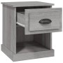 Mesita de noche madera contrachapada gris Sonoma 39x39x47,5 cm de vidaXL, Mesitas de noche - Ref: Foro24-816140, Precio: 39,7...