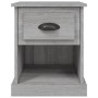 Mesita de noche madera contrachapada gris Sonoma 39x39x47,5 cm de vidaXL, Mesitas de noche - Ref: Foro24-816140, Precio: 39,7...