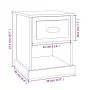 Mesita de noche madera contrachapada gris Sonoma 39x39x47,5 cm de vidaXL, Mesitas de noche - Ref: Foro24-816140, Precio: 39,3...
