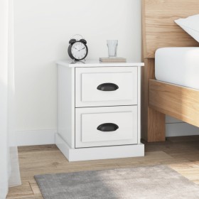 Nachttisch aus glänzend weißem Sperrholz, 39 x 39 x 47,5 cm von vidaXL, Nachttische - Ref: Foro24-816148, Preis: 39,17 €, Rab...
