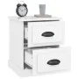 Nachttisch aus glänzend weißem Sperrholz, 39 x 39 x 47,5 cm von vidaXL, Nachttische - Ref: Foro24-816148, Preis: 38,79 €, Rab...