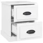 Mesita de noche madera contrachapada blanco brillo 39x39x47,5cm de vidaXL, Mesitas de noche - Ref: Foro24-816148, Precio: 38,...
