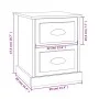 Nachttisch aus glänzend weißem Sperrholz, 39 x 39 x 47,5 cm von vidaXL, Nachttische - Ref: Foro24-816148, Preis: 38,79 €, Rab...