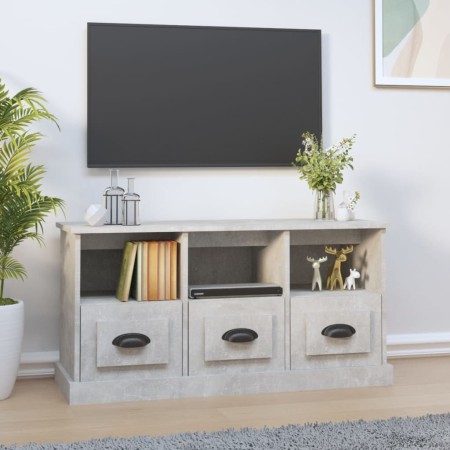 Mueble para TV madera contrachapada gris hormigón 100x35x50 cm de vidaXL, Muebles TV - Ref: Foro24-816292, Precio: 75,82 €, D...
