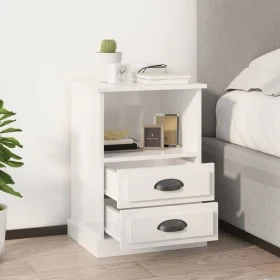 Nachttische 2 Einheiten glänzend weiß 43x36x60 cm von vidaXL, Nachttische - Ref: Foro24-816333, Preis: 72,89 €, Rabatt: %