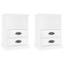 Nachttische 2 Einheiten glänzend weiß 43x36x60 cm von vidaXL, Nachttische - Ref: Foro24-816333, Preis: 73,69 €, Rabatt: %