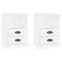 Nightstands 2 units glossy white 43x36x60 cm by vidaXL, Nightstands - Ref: Foro24-816333, Price: 72,88 €, Discount: %