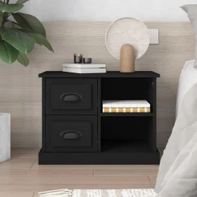Mesita de noche negra 60x35,5x45 cm by vidaXL, Nightstands - Ref: Foro24-816369, Price: 55,33 €, Discount: %