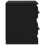 Mesita de noche negra 60x35,5x45 cm de vidaXL, Mesitas de noche - Ref: Foro24-816369, Precio: 55,76 €, Descuento: %