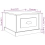 Concrete gray plywood coffee table 50x50x35 cm by vidaXL, Coffee table - Ref: Foro24-816252, Price: 47,61 €, Discount: %