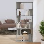 Plywood gray Sonoma shelf/screen 80x24x192 cm by vidaXL, Bookcases and shelves - Ref: Foro24-816060, Price: 81,11 €, Discount: %