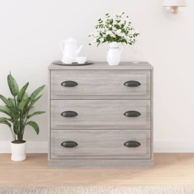 Sideboard aus grauem Sonoma-Sperrholz, 70 x 35,5 x 67,5 cm von vidaXL, Sideboards - Ref: Foro24-816230, Preis: 96,88 €, Rabat...