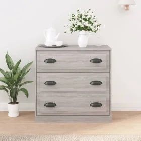 Sonoma gray plywood sideboard 70x35.5x67.5 cm by vidaXL, Sideboards - Ref: Foro24-816230, Price: 95,42 €, Discount: %