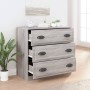 Aparador de madera contrachapada gris Sonoma 70x35,5x67,5 cm de vidaXL, Aparadores - Ref: Foro24-816230, Precio: 100,20 €, De...