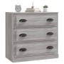 Aparador de madera contrachapada gris Sonoma 70x35,5x67,5 cm de vidaXL, Aparadores - Ref: Foro24-816230, Precio: 100,20 €, De...