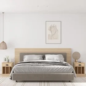 Mesitas de noche 2 unidades color roble Sonoma 43x36x50 cm de vidaXL, Mesitas de noche - Ref: Foro24-816351, Precio: 64,76 €,...