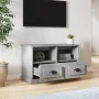 TV-Schrank aus betongrauem Sperrholz, 80 x 35 x 50 cm von vidaXL, TV-Möbel - Ref: Foro24-816284, Preis: 53,12 €, Rabatt: %