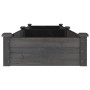 Flowerbed planter with gray fir wood lining 240x60x25 cm by vidaXL, Pots and planters - Ref: Foro24-364300, Price: 97,39 €, D...