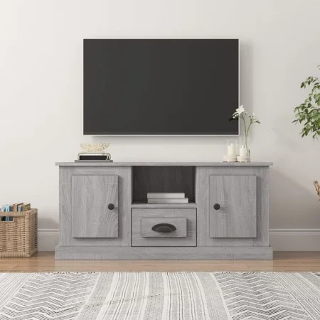 Sonoma TV-Möbel aus grauem Sperrholz 100x35,5x45 cm von vidaXL, TV-Möbel - Ref: Foro24-816462, Preis: 74,92 €, Rabatt: %