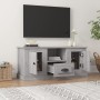 Sonoma TV-Möbel aus grauem Sperrholz 100x35,5x45 cm von vidaXL, TV-Möbel - Ref: Foro24-816462, Preis: 75,89 €, Rabatt: %