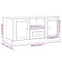 Sonoma TV-Möbel aus grauem Sperrholz 100x35,5x45 cm von vidaXL, TV-Möbel - Ref: Foro24-816462, Preis: 75,89 €, Rabatt: %