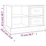 Weißer TV-Schrank aus Sperrholz, 73 x 35,5 x 47,5 cm von vidaXL, TV-Möbel - Ref: Foro24-816168, Preis: 58,71 €, Rabatt: %