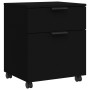 Archivador con ruedas madera contrachapada negro 45x38x54 cm von vidaXL, Schränke und Lagerung - Ref: Foro24-811521, Preis: 5...