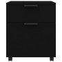 Archivador con ruedas madera contrachapada negro 45x38x54 cm von vidaXL, Schränke und Lagerung - Ref: Foro24-811521, Preis: 5...