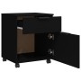 Archivador con ruedas madera contrachapada negro 45x38x54 cm von vidaXL, Schränke und Lagerung - Ref: Foro24-811521, Preis: 5...