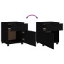 Archivador con ruedas madera contrachapada negro 45x38x54 cm von vidaXL, Schränke und Lagerung - Ref: Foro24-811521, Preis: 5...