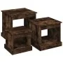 Coffee tables 3 units smoked oak engineered wood by vidaXL, Coffee table - Ref: Foro24-816493, Price: 70,30 €, Discount: %