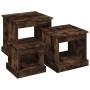 Mesas de centro 3 uds madera de ingeniería roble ahumado de vidaXL, Mesas de centro - Ref: Foro24-816493, Precio: 71,06 €, De...
