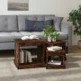 Coffee tables 3 units smoked oak engineered wood by vidaXL, Coffee table - Ref: Foro24-816493, Price: 70,30 €, Discount: %