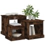 Mesas de centro 3 uds madera de ingeniería roble ahumado de vidaXL, Mesas de centro - Ref: Foro24-816493, Precio: 71,06 €, De...