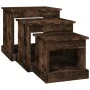 Coffee tables 3 units smoked oak engineered wood by vidaXL, Coffee table - Ref: Foro24-816493, Price: 70,30 €, Discount: %