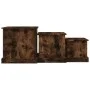 Coffee tables 3 units smoked oak engineered wood by vidaXL, Coffee table - Ref: Foro24-816493, Price: 70,30 €, Discount: %