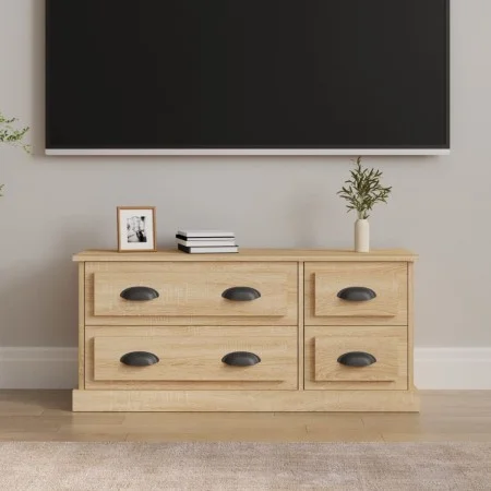 Sonoma oak plywood TV cabinet 100x35.5x45 cm by vidaXL, TV Furniture - Ref: Foro24-816451, Price: 81,54 €, Discount: %