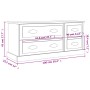TV-Schrank aus Sonoma-Eichensperrholz, 100 x 35,5 x 45 cm von vidaXL, TV-Möbel - Ref: Foro24-816451, Preis: 81,54 €, Rabatt: %