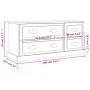 TV-Schrank aus Sonoma-Eichensperrholz, 100 x 35,5 x 45 cm von vidaXL, TV-Möbel - Ref: Foro24-816451, Preis: 80,53 €, Rabatt: %