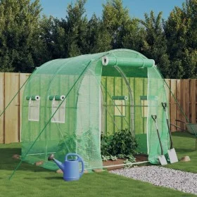 Greenhouse with green steel structure 4 m² 2x2x2 m by vidaXL, Greenhouses - Ref: Foro24-364073, Price: 105,52 €, Discount: %