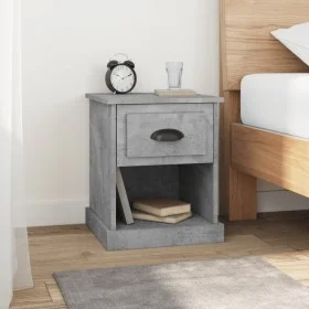 Zwei Nachttische aus grauem Sperrholz, 39x39x47,5 cm. von vidaXL, Nachttische - Ref: Foro24-816137, Preis: 55,36 €, Rabatt: %