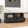 Schwarzer TV-Schrank aus Sperrholz, 93 x 35,5 x 45 cm von vidaXL, TV-Möbel - Ref: Foro24-816465, Preis: 54,58 €, Rabatt: %